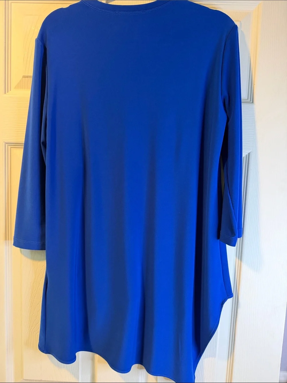 Joseph Ribkoff Royal Sapphire asymmetric tunic top size 8